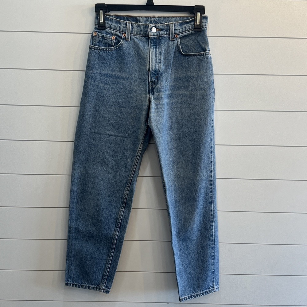Levi's 550 Vintage Women's Relaxed Tapered Blue Jeans Size 9 JR S (28X27.5) 1998